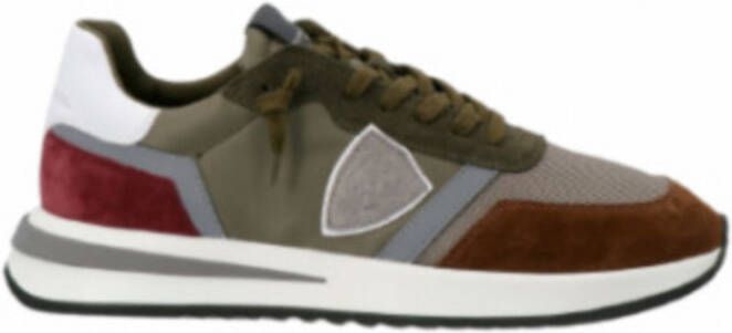 Philippe Model Heren Sneakers Paris Tylu W017 Groen Bruin Green Heren