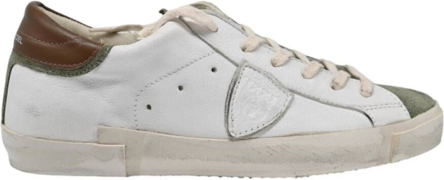 Philippe Model Sneakers Mixage Blanc Militaire White Heren