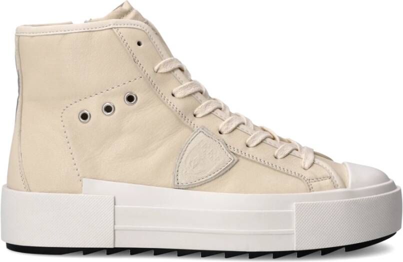 Philippe Model Sneakers Paris Haute Tennis Beige Dames