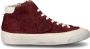 Philippe Model Vintage Bordeaux Leren Sneakers Rood Dames - Thumbnail 1