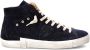 Philippe Model Blauwe Hoge Top Sneakers Faux Fur Voering Black Heren - Thumbnail 1