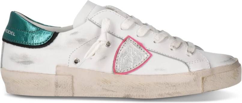 Philippe Model Retro Stijl Sneakers Vrouwen Wit Blauw White Dames