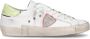 Philippe Model Prsx Witte Sneakers met Verouderd en Slangeneffect White Dames - Thumbnail 19