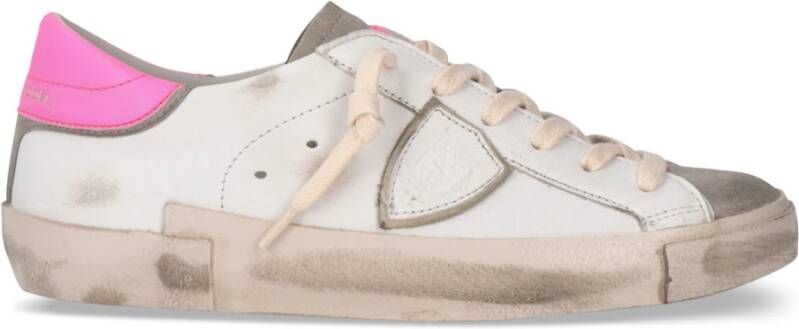 Philippe Model Witte Fuchsia Tennisschoenen Vrouwen White Dames