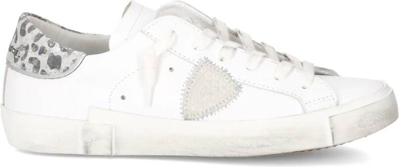 Philippe Model Luipaardprint Sneakers voor Vrouwen White Dames