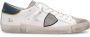 Philippe Model Witte Sneakers Logo Suède Rubberen Zool White Heren - Thumbnail 2