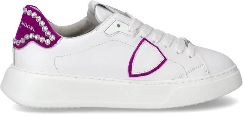 Philippe Model Temple Low Sneaker Stijlvolle Statement Schoenen White Dames