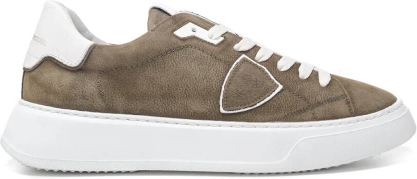 Philippe Model Sneakers Temple Low Man Groen Heren