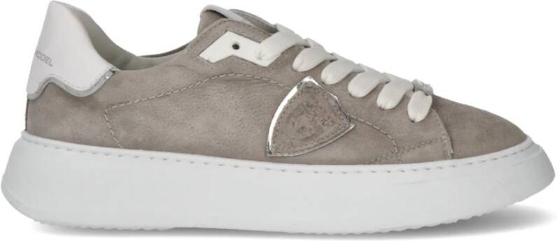 Philippe Model Tempel Sneakers Verhoog je spel met Temple Sneakers Grijs Dames