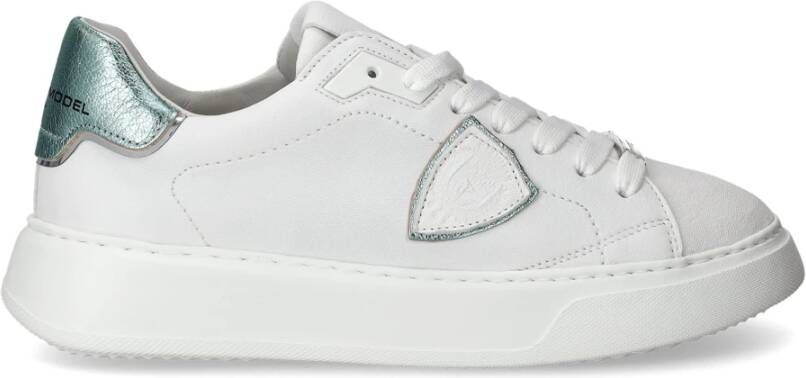 Philippe Model Temple Low Sneaker Geïnspireerd door High-Fashion Wit Dames