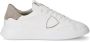 Philippe Model Eenvoudige Temple Sneakers met Vetersluiting White Heren - Thumbnail 1