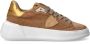 Philippe Model Gouden Metallic Sneakers Tres Temple Vrouwen Brown Dames - Thumbnail 2