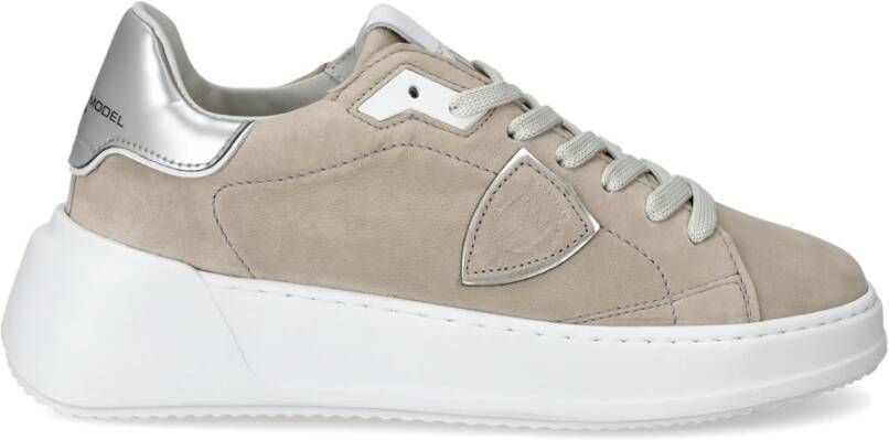 Philippe Model Beige Tres Temple Low Top Sneakers Beige Dames