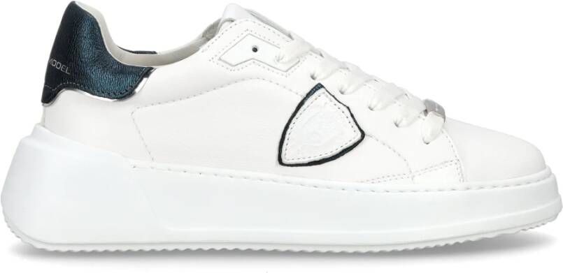 Philippe Model Paris Optisch Wit en Zwart Lage Sneakers White Dames