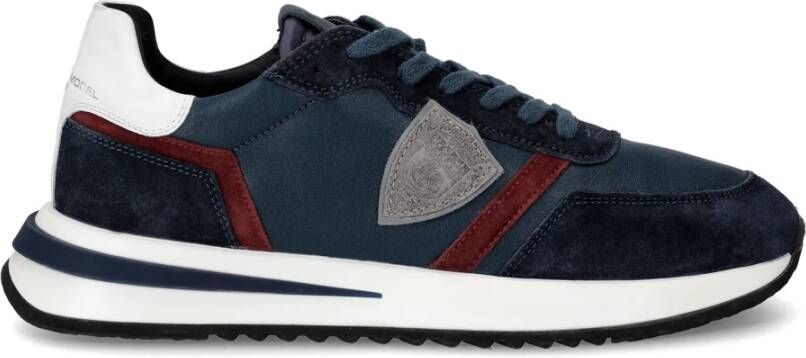 Philippe Model Heren Tropez 2.1 Sneaker Blauw Rood Blue Heren