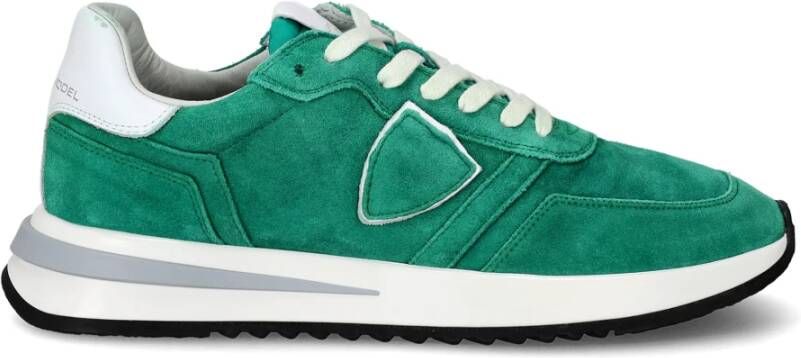 Philippe Model Sneakers 21 Daim Lavish Tyludl04 Groen Heren