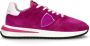 Philippe Model Paarse Suède Casual Sneakers voor Dames Multicolor Dames - Thumbnail 1