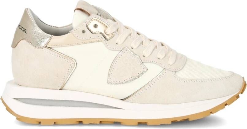 Philippe Model Sneakers Tropez Haute Running Beige Dames