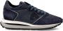 Philippe Model Blauwe Sneakers met Suède en Mesh Blue Heren - Thumbnail 13