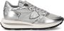 PHILIPPE MODEL Lage Sneakers Dames Tropez Haute Low Woman Maat: 37 Materiaal: Leer Kleur: Zilver - Thumbnail 4