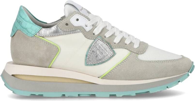 Philippe Model Ademende sneakers met contrasterende details White Dames