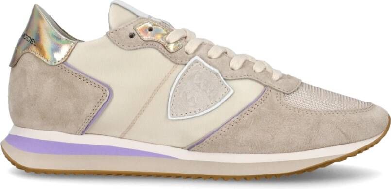 Philippe Model Trpx sneakers met Franse Riviera tinten Beige Dames