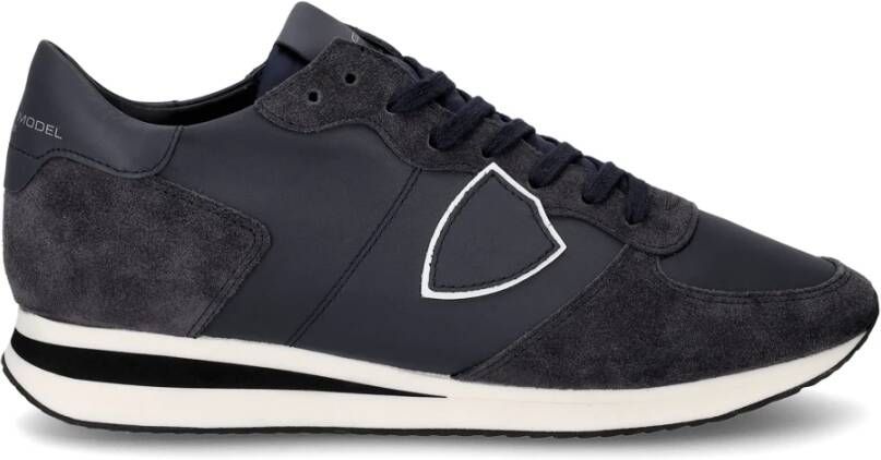 Philippe Model Trpx Veau Sneakers Stijlvol en Comfortabel Blauw Heren