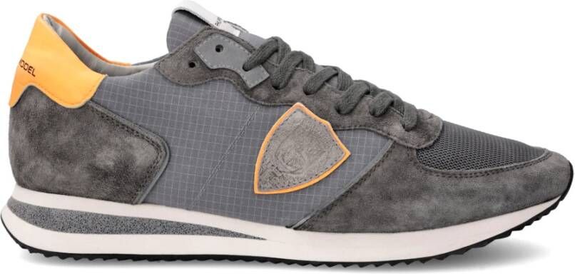 Philippe Model Sneakers Trpx Running Men Anthracite Orange Gray Heren