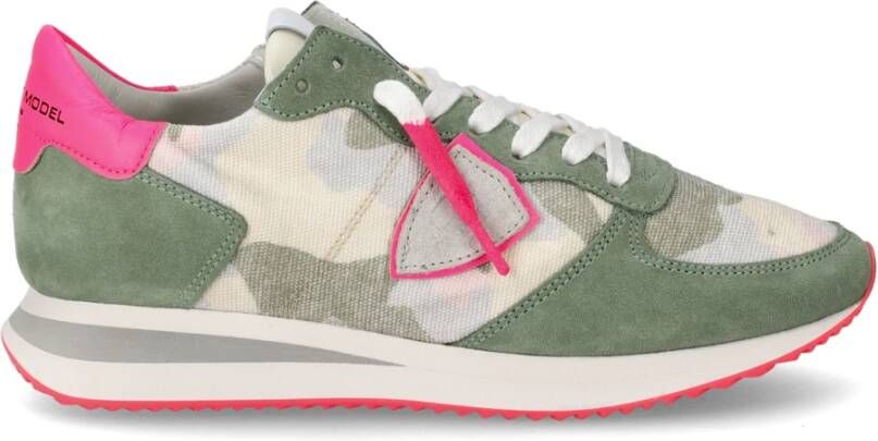 Philippe Model Camouflage Pop Green Hardloopschoenen Meerkleurig Dames