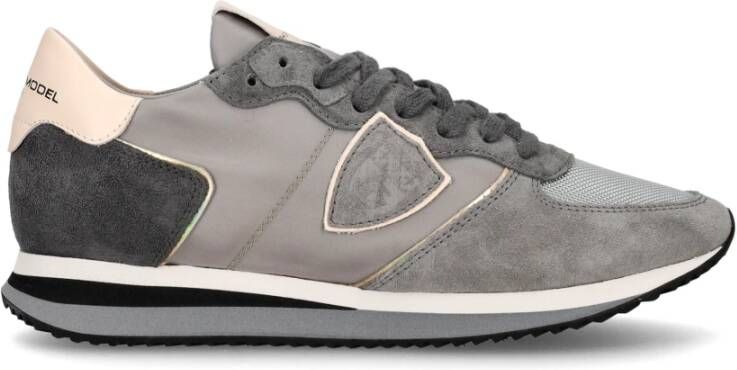 Philippe Model Glamoureuze Gouden Trpx Sneakers Gray Dames