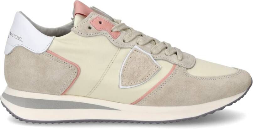 Philippe Model Lage Trpx Sneakers Tijdloze sportieve chique stijl Beige Dames