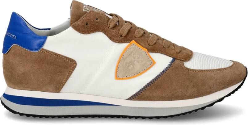 Philippe Model Beige Blauw Trpx Lage Sneakers Mannen Beige Heren