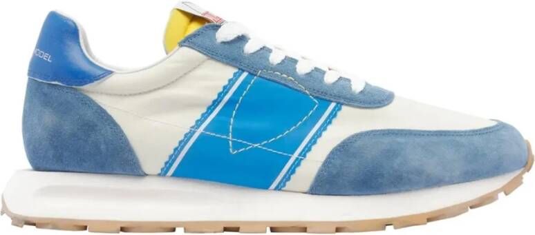 Philippe Model Sneakers van leer en stof met logo Multicolor Heren