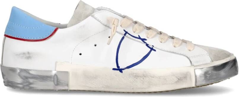Philippe Model Sneakers voor Heren geïnspireerd door de Franse Rivièra White Heren