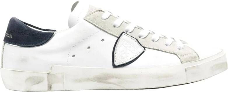 Philippe Model Sneakers met vintage-geïnspireerd ontwerp White