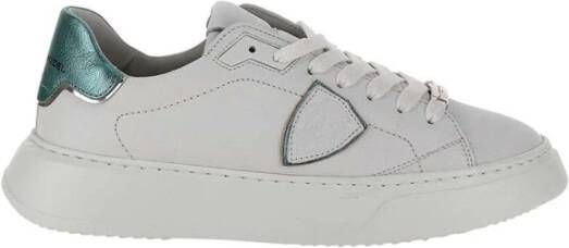 Philippe Model Temple Low Sneaker Geïnspireerd door High-Fashion Wit Dames