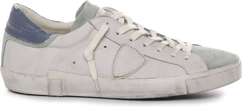 Philippe Model Vintage Leren Sneakers White Heren