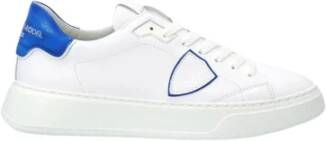 Philippe Model Witte Blauwe Temple Sneakers Ode Frankrijk Multicolor Heren