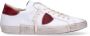 Philippe Model Street Style Leren Sneakers Wit Rood Multicolor Heren - Thumbnail 1