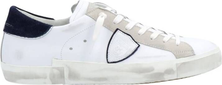 Philippe Model Sneakers met vintage-geïnspireerd ontwerp White Heren