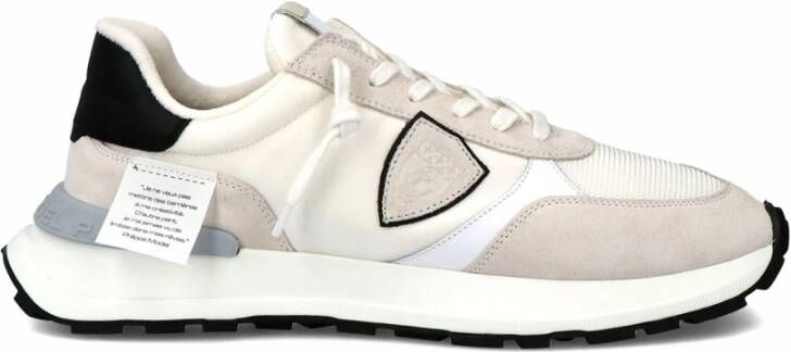 Philippe Model Stijlvolle witte sneakers voor heren Multicolor Heren