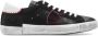 Philippe Model Paris X Leren Sneakers in Zwart en Rood Black Heren - Thumbnail 1