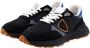 Philippe Model Sportieve Lage Sneaker in Zwart en Oranje Black Heren - Thumbnail 1