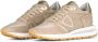 Philippe Model Beige Hardloopschoenen met Metallic Accenten Beige Dames - Thumbnail 10