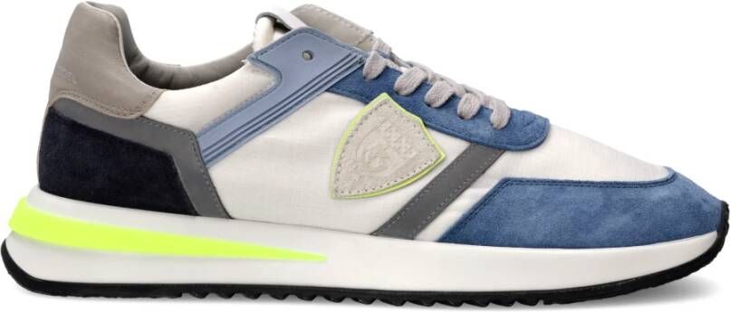 Philippe Model Stad Sportieve Sneaker Tropez 2.1 Lichtblauw Multicolor Heren