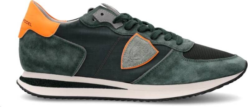 Philippe Model Stadsnuances Hardloopschoenen Groen Oranje Green Heren