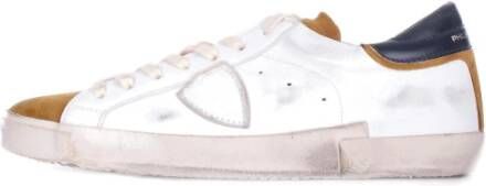 Philippe Model Prlu-Wx21 Sneakers met rubberen zool en vetersluiting White Heren