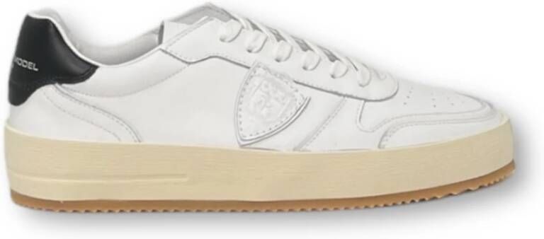 Philippe Model Stijlvolle Lage Sneakers White Heren