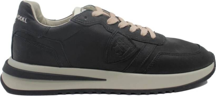 Philippe Model Stijlvolle Sneakers Tropez Noir Black Heren