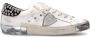 Philippe Model Straat Stijl Leren Sneakers met Metalen Accenten White - Thumbnail 3